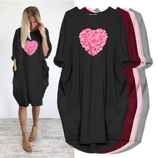 propcm women summer fashion plus size 5xl loose dress love print long sleeve o neck with pocket vintage party vestidos femme robe beach, Black;gray
propcm women summer fashion plus size 5xl loose dress love print long sleeve o neck with pocket vintage party vestidos femme robe beach, Black;gray