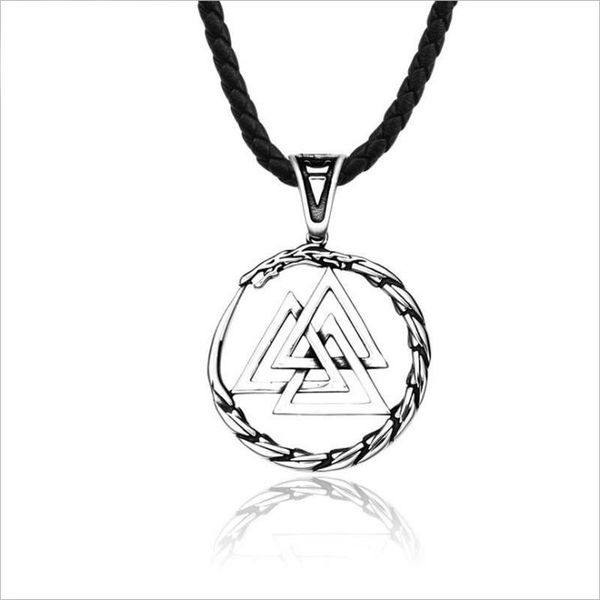 pendant necklaces stainless steel viking stacked triangle nordic men's necklace retro style titanium ouroboros, Silver
pendant necklaces stainless steel viking stacked triangle nordic men's necklace retro style titanium ouroboros, Silver