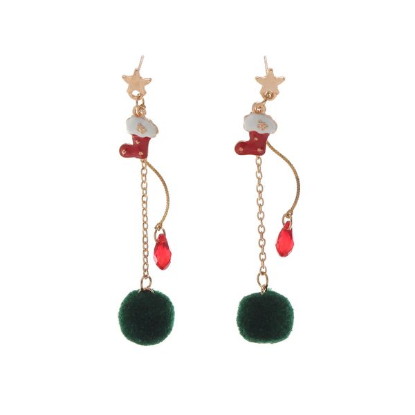 creative design christmas theme charm pendant earrings red and green colors stud earring, Golden
creative design christmas theme charm pendant earrings red and green colors stud earring, Golden