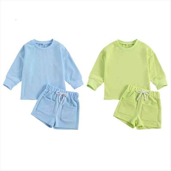 1 6y infant kids baby girls boys 2pcs set clothes long sleeve shirt packet shorts solid spring autumn outfits, White
1 6y infant kids baby girls boys 2pcs set clothes long sleeve shirt packet shorts solid spring autumn outfits, White