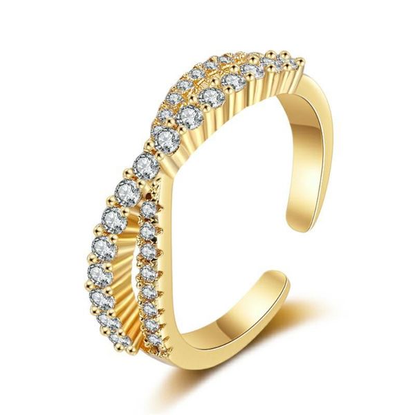 cluster rings adjustable intersect opening ring s925 silver refined zircon golden for women lover festival anniversary gift, Golden;silver
cluster rings adjustable intersect opening ring s925 silver refined zircon golden for women lover festival anniversary gift, Golden;silver