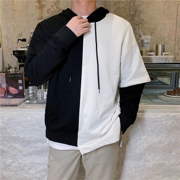 men's hoodies & sweatshirts 2021 winter warm pullover men fleece black white patchwork hooded thicken fashion loose casual hoodie
men's hoodies & sweatshirts 2021 winter warm pullover men fleece black white patchwork hooded thicken fashion loose casual hoodie