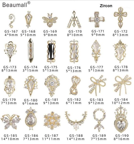 3d nail art alloy decorations with zircon rhinestones,diamonds,on nails salon supplies1, Silver;gold
3d nail art alloy decorations with zircon rhinestones,diamonds,on nails salon supplies1, Silver;gold