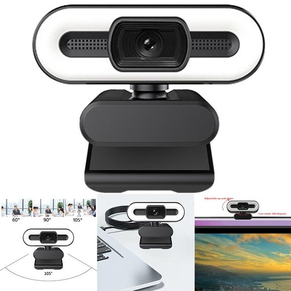webcams webcam with built-in microphone 105° wide-angle suitable for live video/video call/online meeting
webcams webcam with built-in microphone 105° wide-angle suitable for live video/video call/online meeting