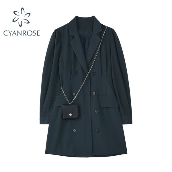 fashion women blazer dress double breasted autumn long sleeve a-line elegant party solid office ladies dresses 210515, Black;gray
fashion women blazer dress double breasted autumn long sleeve a-line elegant party solid office ladies dresses 210515, Black;gray