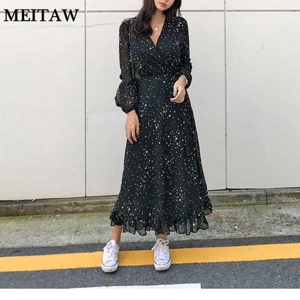 casual dresses women spring star print chiffon long dress 2021 v-neck sleeve maxi elegant ruffles evening party, Black;gray
casual dresses women spring star print chiffon long dress 2021 v-neck sleeve maxi elegant ruffles evening party, Black;gray