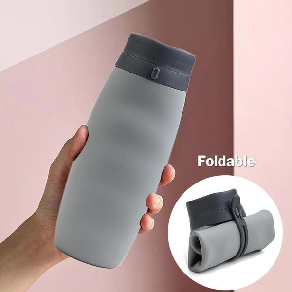 600ml silicone collapsible water bottle outdoor sports supplies portable cup convenient travel
600ml silicone collapsible water bottle outdoor sports supplies portable cup convenient travel