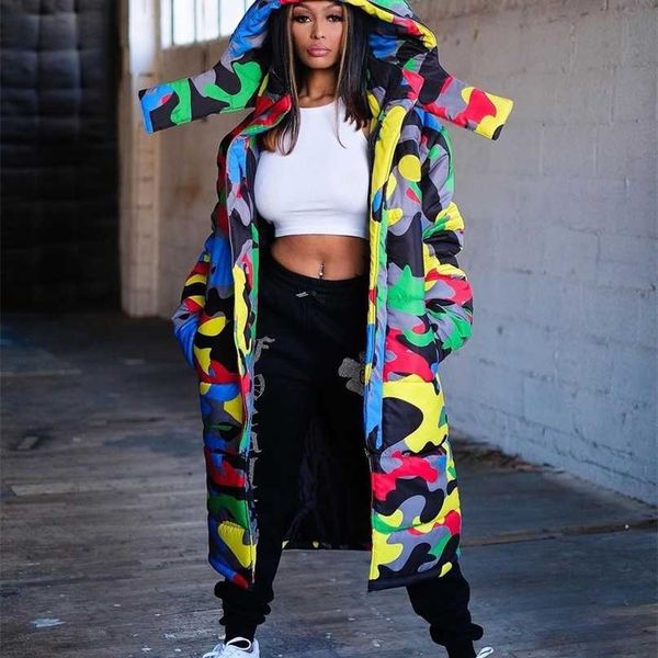 cm.yaya women winter camouflage long sleeve zipper up parkas coats streetwear fashion jackets 211013, Black
cm.yaya women winter camouflage long sleeve zipper up parkas coats streetwear fashion jackets 211013, Black