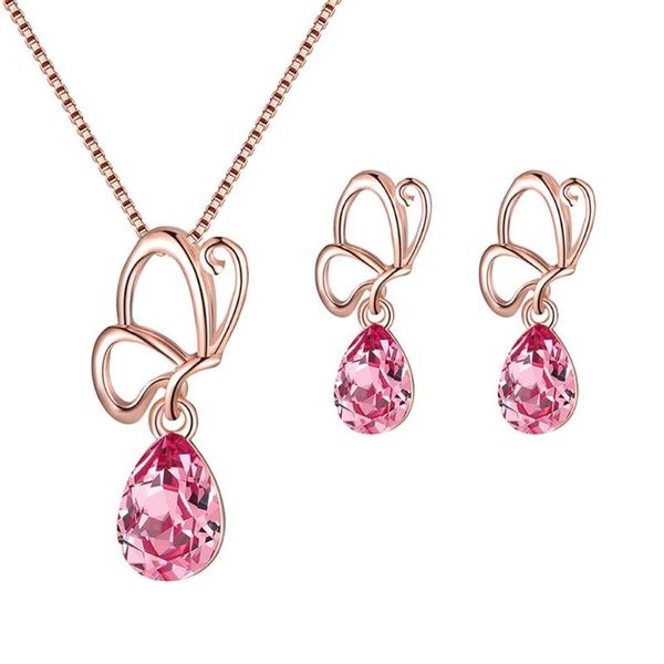 earrings & necklace women hollow petal water drop rhinestone charm stud party wedding jewelry sets, Silver
earrings & necklace women hollow petal water drop rhinestone charm stud party wedding jewelry sets, Silver