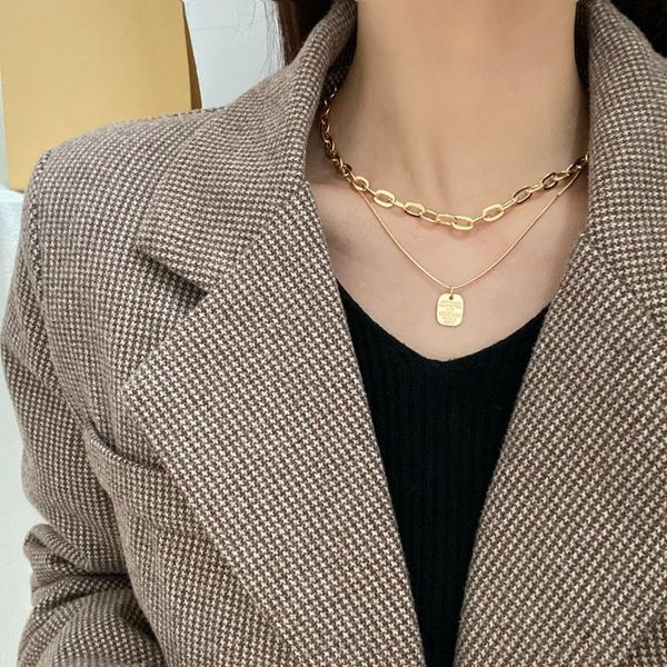 pendant necklaces fashion letters hanging tag necklace double personality cold wind collarbone chain web celebrity creative choker women jew, Silver
pendant necklaces fashion letters hanging tag necklace double personality cold wind collarbone chain web celebrity creative choker women jew, Silver