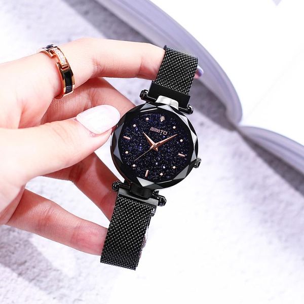 wristwatches unique black casual lady watches luxury gimto fashion starry sky women watch waterproof magnet buckle business female clock, Slivery;brown
wristwatches unique black casual lady watches luxury gimto fashion starry sky women watch waterproof magnet buckle business female clock, Slivery;brown