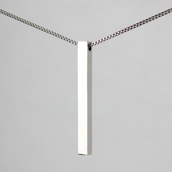pendant necklaces fashionable rectangular titanium steel simple design trendy necklace stainless jewelry custom lettering, Silver
pendant necklaces fashionable rectangular titanium steel simple design trendy necklace stainless jewelry custom lettering, Silver