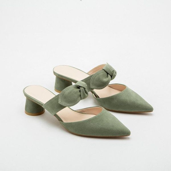dress shoes women's pointed toe sandals thick heel fashion women 2021 summer suede heels bowknot mules, Black
dress shoes women's pointed toe sandals thick heel fashion women 2021 summer suede heels bowknot mules, Black
