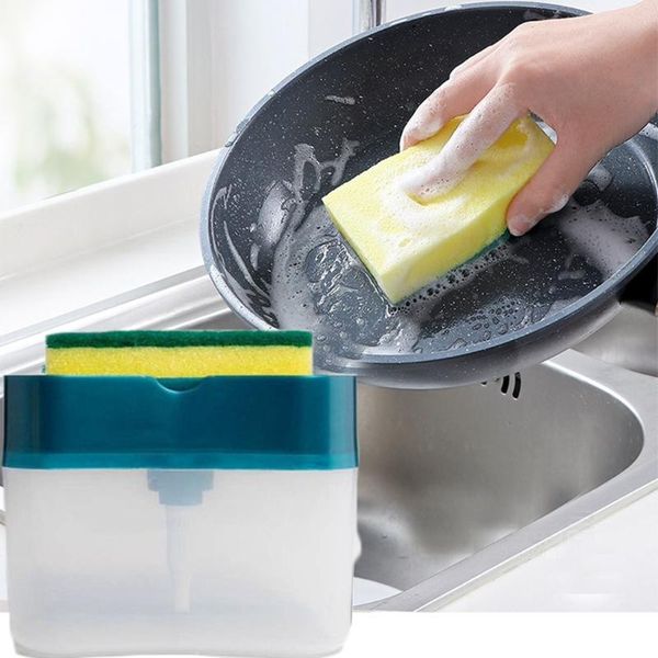 2-in-1sponge rack soap dispenser and sponge caddy 13 ounces kitchen accessiors gift one piece cocina accesorio liquid
2-in-1sponge rack soap dispenser and sponge caddy 13 ounces kitchen accessiors gift one piece cocina accesorio liquid