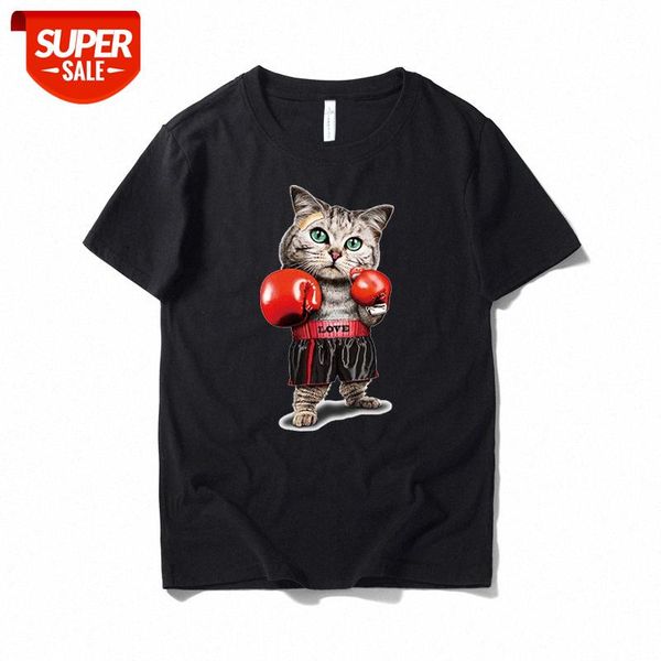 summer tide brand boys half-sleeved cotton cartoon boxing cat print t-shirt european and american trends loose short sleeves #zo04, White;black
summer tide brand boys half-sleeved cotton cartoon boxing cat print t-shirt european and american trends loose short sleeves #zo04, White;black