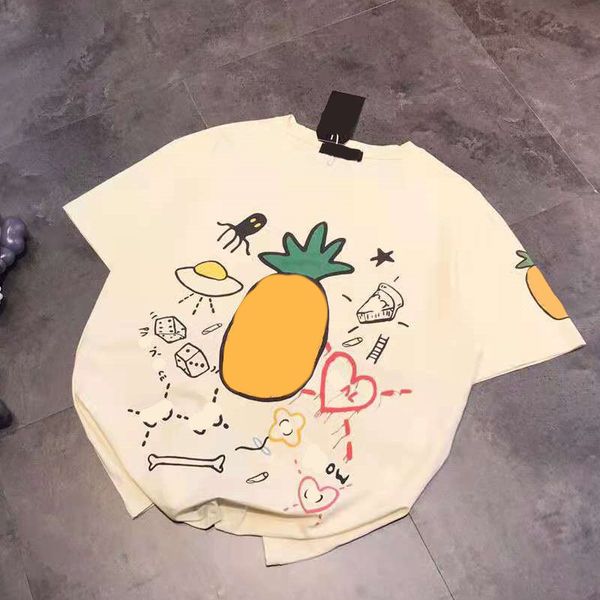 high version 21 spring and summer new fashion pineapple printing lovely age reducing fresh korean casual loose short sleeve, White
high version 21 spring and summer new fashion pineapple printing lovely age reducing fresh korean casual loose short sleeve, White