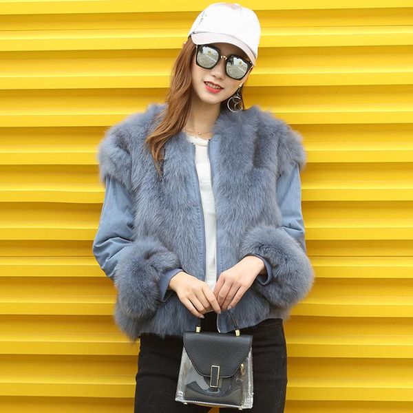 women's fur & faux parka winter women real coat autumn double-side wear parkas korean pink jacket chaqueta mujer my1096, Black
women's fur & faux parka winter women real coat autumn double-side wear parkas korean pink jacket chaqueta mujer my1096, Black