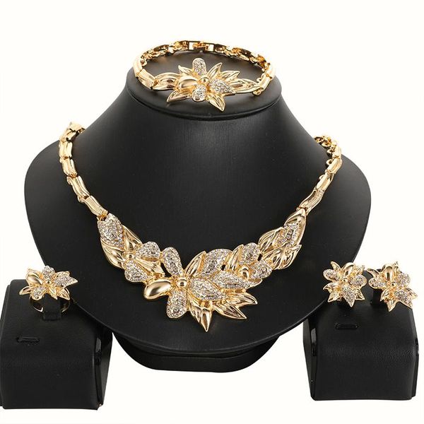 earrings & necklace crystal flowers jewelry sets dubai women bangle ring wedding rhinestone bridesmaid gifts with dress, Silver
earrings & necklace crystal flowers jewelry sets dubai women bangle ring wedding rhinestone bridesmaid gifts with dress, Silver