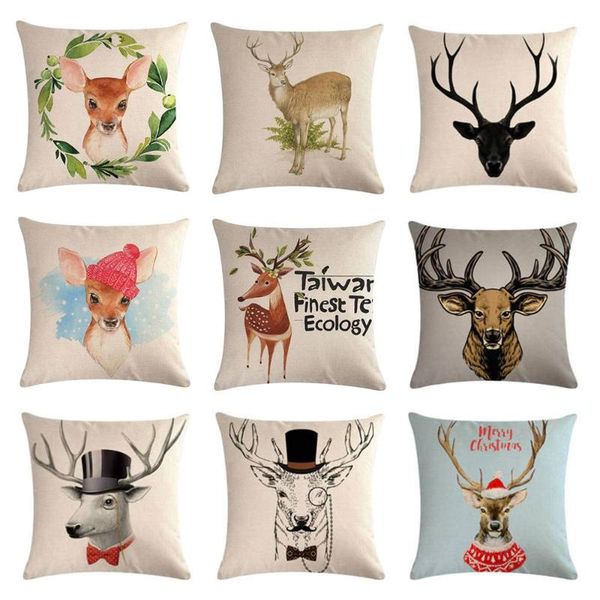 45*45 cm deer throw pillow cover cotton linen pillowcase christmas home decor cushion for sofa cushion/decorative
45*45 cm deer throw pillow cover cotton linen pillowcase christmas home decor cushion for sofa cushion/decorative