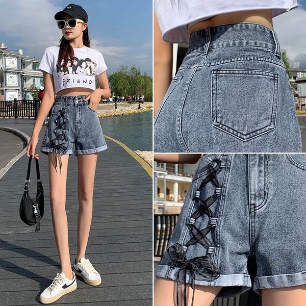 women's jeans 2021 summer denim shorts female high waist double buckle strap wild version of super fashion light color y2k women, Blue
women's jeans 2021 summer denim shorts female high waist double buckle strap wild version of super fashion light color y2k women, Blue