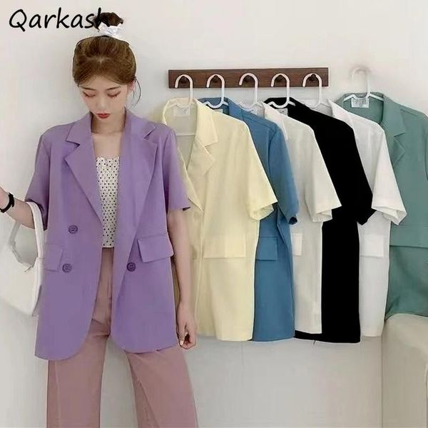 women's suits & blazers women stylish candy colors chic summer sweet girls outerwear female street style loose all-match basic mujer so, White;black
women's suits & blazers women stylish candy colors chic summer sweet girls outerwear female street style loose all-match basic mujer so, White;black