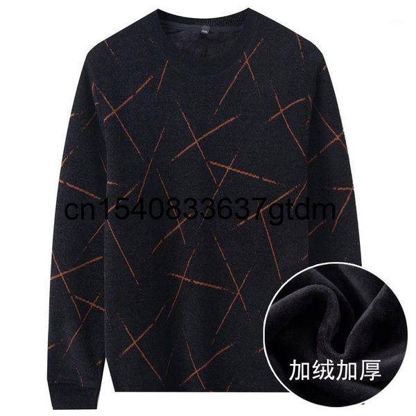 oversize men's sweater with plush and thickened autumn winter loose fat knitted base coat sweaters, White;black
oversize men's sweater with plush and thickened autumn winter loose fat knitted base coat sweaters, White;black