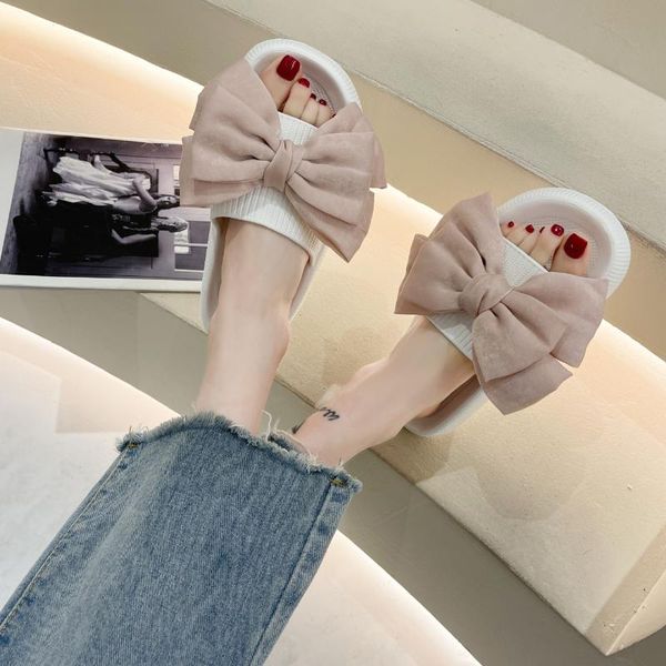 slippers 2021 summer fashion big bow candy color comfortable soft bottom women's, Black
slippers 2021 summer fashion big bow candy color comfortable soft bottom women's, Black