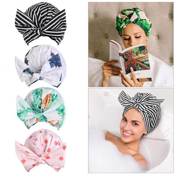 reusable shower caps for women waterproof bowknot hair cap all lengths great spa home use el salon
reusable shower caps for women waterproof bowknot hair cap all lengths great spa home use el salon