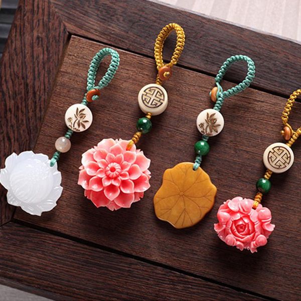 keychains ethnic natural bodhi lotus peony flower keychain classical handmade stone beads braid rope key chain for women jewelry gift, Silver
keychains ethnic natural bodhi lotus peony flower keychain classical handmade stone beads braid rope key chain for women jewelry gift, Silver
