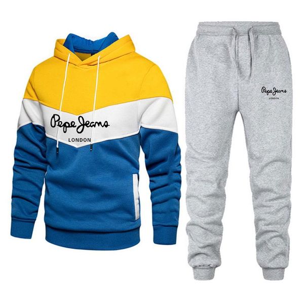 jogging clothing 2021 autumn and winter brand printing men's sets stitching hooded sweater cotton sweatpants sportswear, Black;red
jogging clothing 2021 autumn and winter brand printing men's sets stitching hooded sweater cotton sweatpants sportswear, Black;red