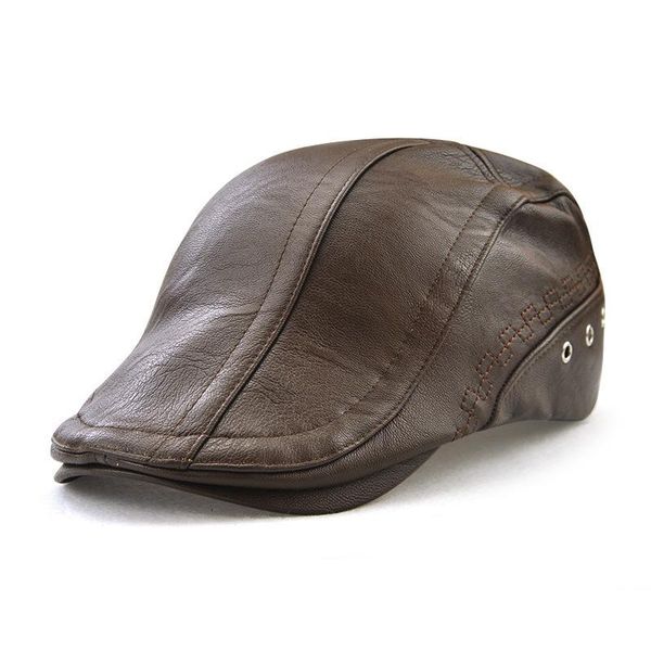 visors 2021 autumn and winter european fashion perforation faux leather peaked cap embroidery personality 12982, Blue;gray
visors 2021 autumn and winter european fashion perforation faux leather peaked cap embroidery personality 12982, Blue;gray