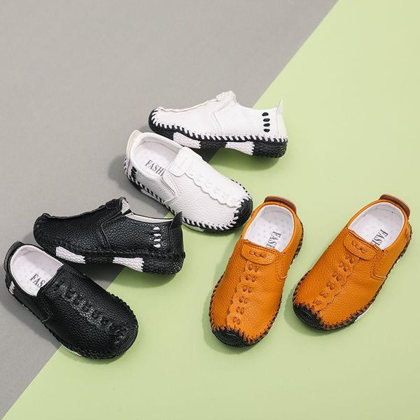 flat shoes boys peas casual spring and autumn korean style children' white single kids soft sole leather, Black;grey
flat shoes boys peas casual spring and autumn korean style children' white single kids soft sole leather, Black;grey
