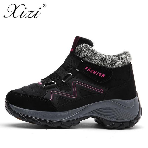 boots xizi winter shoes woman flock ankle women warm push snow rubber hiking shoe female high wedge waterproof, Black
boots xizi winter shoes woman flock ankle women warm push snow rubber hiking shoe female high wedge waterproof, Black
