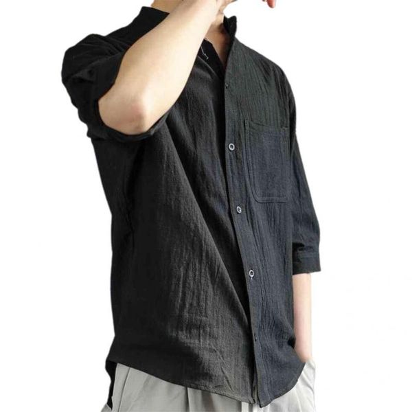 men's casual shirts thin comfortable buttons closure male shirt top, White;black
men's casual shirts thin comfortable buttons closure male shirt top, White;black