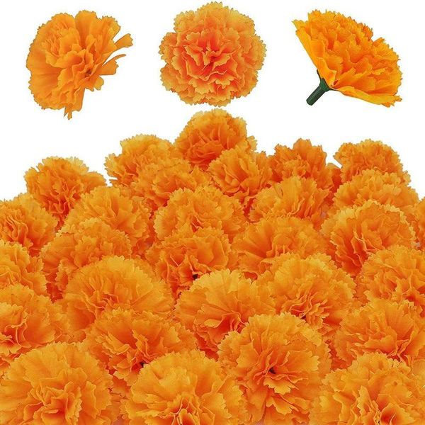 decorative flowers & wreaths artificial marigold silk cloth marigolds decoration set orange carnation decorations for festival parties prett
decorative flowers & wreaths artificial marigold silk cloth marigolds decoration set orange carnation decorations for festival parties prett
