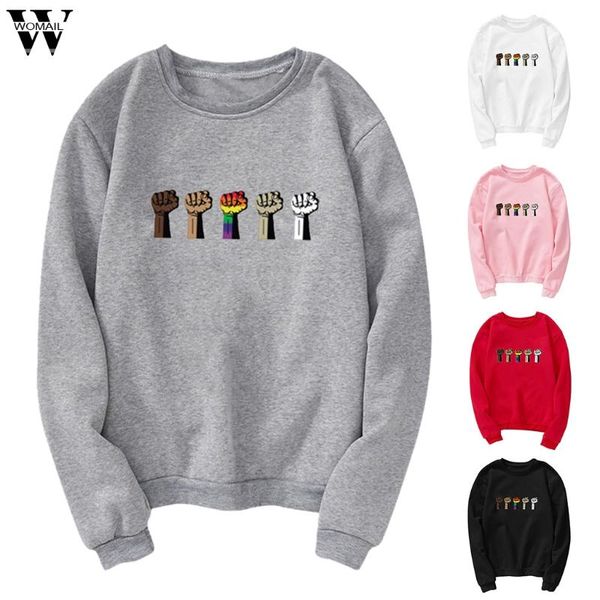 women's hoodies & sweatshirts 2021 autumn tunic o-neck 5 fists printing long sleeve shirt harajuku pullover femme loose sweatshirt#j, Black
women's hoodies & sweatshirts 2021 autumn tunic o-neck 5 fists printing long sleeve shirt harajuku pullover femme loose sweatshirt#j, Black