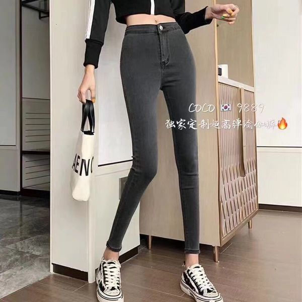 2021 spring summer europe and states united in the brim of women with high waist elastic thin black pants, Blue
2021 spring summer europe and states united in the brim of women with high waist elastic thin black pants, Blue