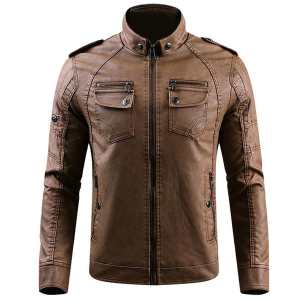 men's jackets pu leather jacket men standing collar coat parka mens and coats jaqueta de couro wholesale, Black;brown
men's jackets pu leather jacket men standing collar coat parka mens and coats jaqueta de couro wholesale, Black;brown