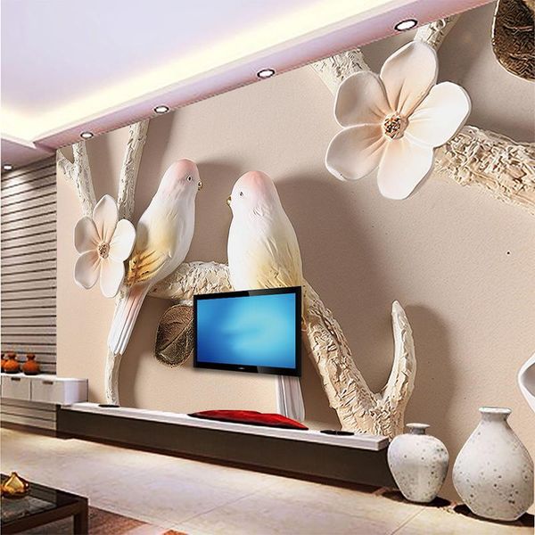 wallpapers custom 3d flower bird embossing background wall cloth decoration painting living room sofa tv wallpaper
wallpapers custom 3d flower bird embossing background wall cloth decoration painting living room sofa tv wallpaper