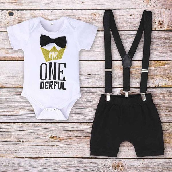 40# born infant clothing baby boys girls letter printing gentleman birthday short sleeve romper straps shorts outfits sets, White
40# born infant clothing baby boys girls letter printing gentleman birthday short sleeve romper straps shorts outfits sets, White