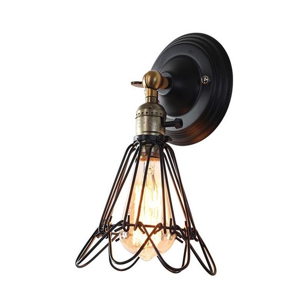 loft retro iron art e27 american country cafe small cage explosion-proof lamp single head wall wf106
loft retro iron art e27 american country cafe small cage explosion-proof lamp single head wall wf106