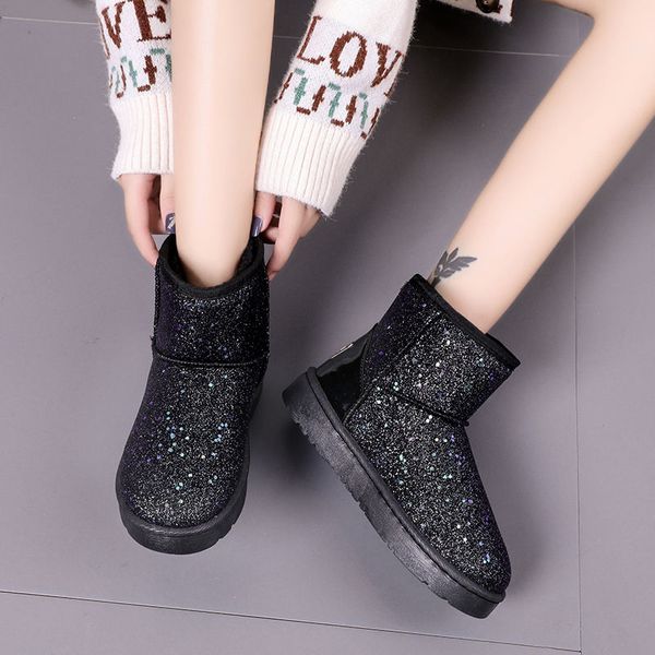 snow boots women winter flat shoes female sequined cloth ankle boots warm plush ankle boot round toe antiskid black pink grey
snow boots women winter flat shoes female sequined cloth ankle boots warm plush ankle boot round toe antiskid black pink grey