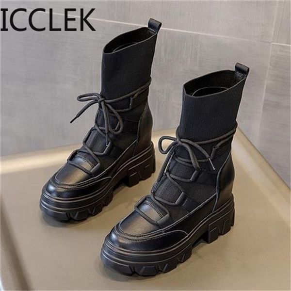 martin boots woman ladies casual stretch fabric socks boots fashion cross-tied women shoes platform boots gothic women 210428, Black
martin boots woman ladies casual stretch fabric socks boots fashion cross-tied women shoes platform boots gothic women 210428, Black