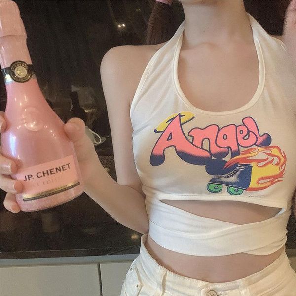women's tanks & camis 2021 summer straps vest small cartoon female halter womens clothing, White
women's tanks & camis 2021 summer straps vest small cartoon female halter womens clothing, White