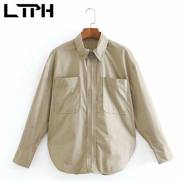simple tooling vintage blouses women shirts zipper long sleeve shirt loose casual pocket outerwear 2021 spring women's &, White
simple tooling vintage blouses women shirts zipper long sleeve shirt loose casual pocket outerwear 2021 spring women's &, White