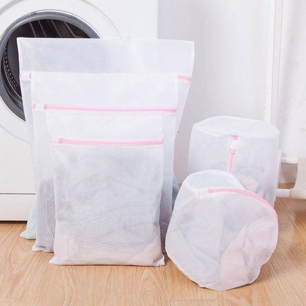 laundry bags 5pcs thickened bag set fine mesh washing garment delicates protection with zipper closure
laundry bags 5pcs thickened bag set fine mesh washing garment delicates protection with zipper closure