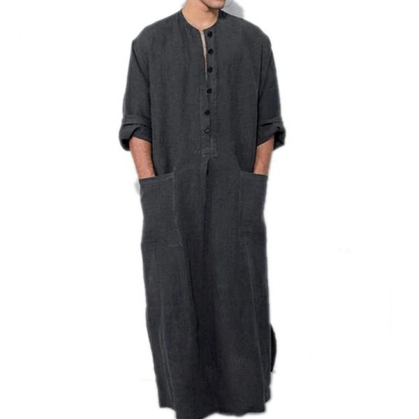 ethnic clothing 2022 men's fall muslim robe islamic casual simple fashion button middle eastern dress solid color loose slim long sleev, Red
ethnic clothing 2022 men's fall muslim robe islamic casual simple fashion button middle eastern dress solid color loose slim long sleev, Red