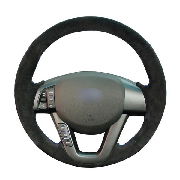 hand-stitched diy black suede car steering wheel cover for kia k5 optima 2011 2012 2013 covers
hand-stitched diy black suede car steering wheel cover for kia k5 optima 2011 2012 2013 covers