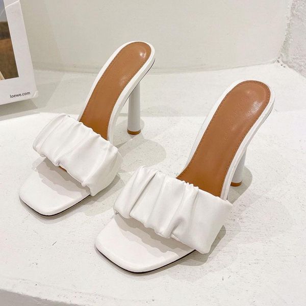 slippers 2021 summer elegant square head mules high heels sandals women fashion outdoor party slides shoes plus size 35-42, Black
slippers 2021 summer elegant square head mules high heels sandals women fashion outdoor party slides shoes plus size 35-42, Black