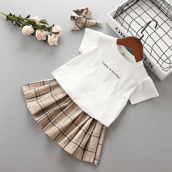 2-7 years girl clothing sets summer casual letter solid kid children shirt+skirt+scarf 3pcs 210615, White
2-7 years girl clothing sets summer casual letter solid kid children shirt+skirt+scarf 3pcs 210615, White